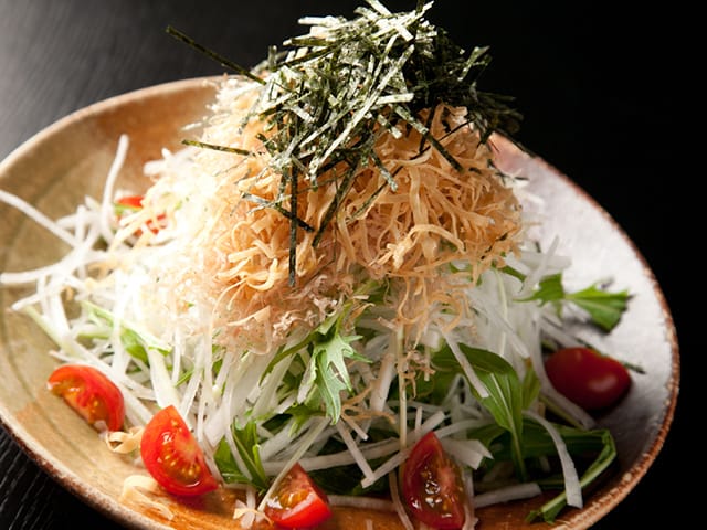 大根と京水菜のしゃきしゃきサラダ